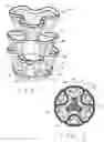 Fig. 02 - Moisture absorbing and water transferring self watering structured stackable plant containers