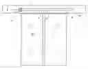 Fig. 01 - Sliding door system having a locking mechanism