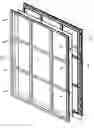 Fig. 01 - WINDOW FRAME WITH SELF-ALIGNING AND SELF-ATTACHING MEANS