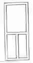 Fig. 01 - Hollow vinyl screen/storm door