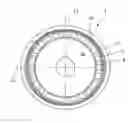 Fig. 01 - Wave gear drive with continuous meshing, high ratcheting torque tooth profile