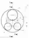 Fig. 01 - INTERNAL COMBUSTION ENGINE WITH THREE VALVES PER CYLINDER