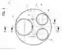 Fig. 02 - INTERNAL COMBUSTION ENGINE WITH THREE VALVES PER CYLINDER