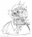 Fig. 01 - Breathing mask with display device