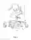 Fig. 03 - Powered wheelchair having a side-access battery compartment