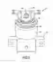 Fig. 03 - Vibration isolator with reflective external travel restrictor and compressive snubber