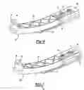Fig. 04 - Convertible top cover and headliner interconnected by bows