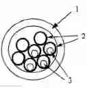 Fig. 01 - Optical fiber cable suited for blown installation or pushing installation in microducts of small diameter