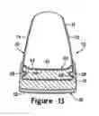 Fig. 19 - Article of footwear with a removable foot-supporting insert