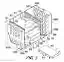 Fig. 04 - Portable soft shell cooler with compartmented rack for individual meal and beverage containers