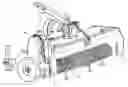 Fig. 01 - Device for attaching blades to rings connected to a rotating shaft for an agricultural machine