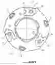 Fig. 04 - Device for attaching blades to rings connected to a rotating shaft for an agricultural machine