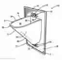 Fig. 01 - Wall plate having internal nose for electrical cable