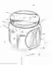 Fig. 01 - Plastic coffee container with corner handle