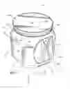 Fig. 02 - Plastic coffee container with corner handle