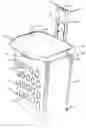 Fig. 01 - Wheeled hamper with telescoping handle