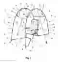 Fig. 02 - Canopy frame particularly applicable to deck chairs, garden chairs, beach chairs and the like