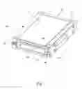 Fig. 02 - Receiving frame having removable computer drive carrier and lock