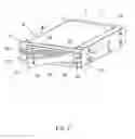 Fig. 03 - Receiving frame having removable computer drive carrier and lock