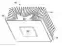 Fig. 01 - Quasi-radial heatsink with rectangular form factor and uniform fin length