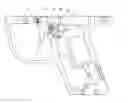 Fig. 01 - Light reflecting triggering device for a paintball gun
