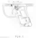 Fig. 02 - Light reflecting triggering device for a paintball gun