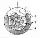 Fig. 01 - Method for making an abraded optical fiber illumination means