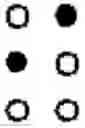 Fig. 10 - Method for expressing characters for reading by tactile sense and apparatus