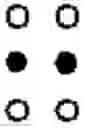 Fig. 102 - Method for expressing characters for reading by tactile sense and apparatus
