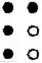 Fig. 158 - Method for expressing characters for reading by tactile sense and apparatus