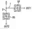 Fig. 01 - Circuit with reduced insertion loss and component comprising one such circuit