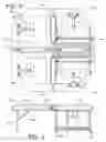 Fig. 05 - Table tennis game having a playing surface divided into multiple independent playing stations by intersecting rigid barriers
