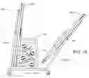 Fig. 10 - Table tennis game having a playing surface divided into multiple independent playing stations by intersecting rigid barriers
