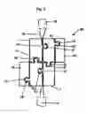 Fig. 04 - Multiple coupling locks and multiple docking devices containing said multiple coupling locks