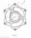 Fig. 10 - Device for coupling pulleys or gear wheels