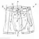 Fig. 01 - Men's underwear with an adjustable support sling