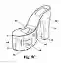 Fig. 13 - Shoe with compartment accessible from the insole