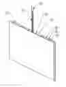 Fig. 01 - Attachment system for attaching an electric cable to a glass pane to provide electricity thereto