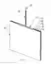 Fig. 03 - Attachment system for attaching an electric cable to a glass pane to provide electricity thereto