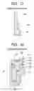 Fig. 11 - Gas sensor with caulked portion for fixedly holding gas sensing element and method for producing the same