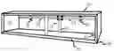 Fig. 01 - Adjustable mounting system for multimedia wall shelf units