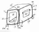 Fig. 01 - Collapsible pet bed with attachable storage