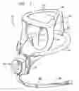 Fig. 02 - Quick-donning full face oxygen mask with inflatable harness and soft foldable lens