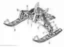 Fig. 01 - Snowmobile having a knuckle connected to a body frame via an arm
