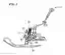 Fig. 04 - Snowmobile having a knuckle connected to a body frame via an arm