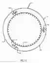 Fig. 16 - Segmented core plate and friction disc