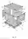 Fig. 22 - Modular, knock-down, light weight, thermally insulating, tamper proof shipping container and fire retardant shipping container bag