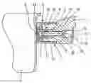 Fig. 01 - System for fixing a grip handle to a container of an item of cookware