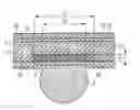 Fig. 01 - Wiring substrate of a semiconductor component comprising rubber-elastic pads embedded in said wiring substrate and method for producing the same