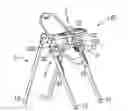 Fig. 01 - Seat position-adjusting device for a highchair